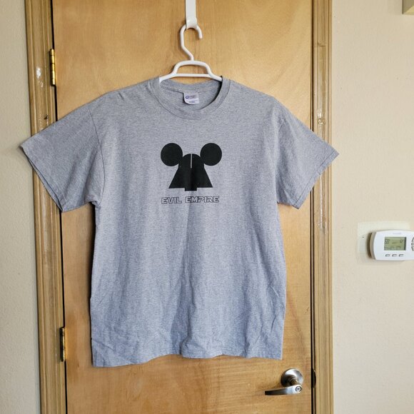 💚Evil Empire XL T-shirt  Mickey Mouse Darth Vader Mixup - Picture 4 of 5